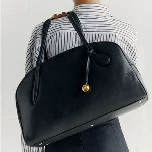 Little Liffner Bowling Bag in Black in vintage like beautiful leather NEW